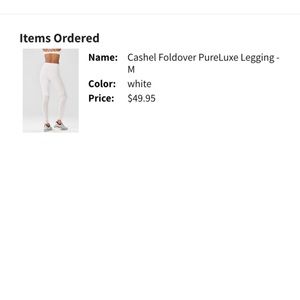 White Fabletics Cashel Pureluxe Leggings